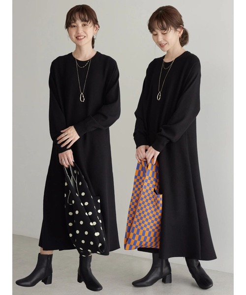 AMERICAN HOLIC 「AMERICAN HOLIC」 ニットワンピース M ブラック レディース - 画像 (2)