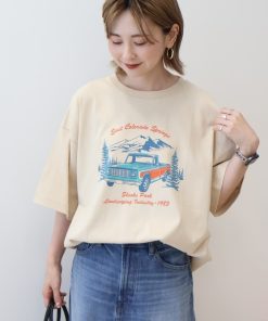 AMERICAN HOLIC tシャツ CarプリントTシャツ レディース