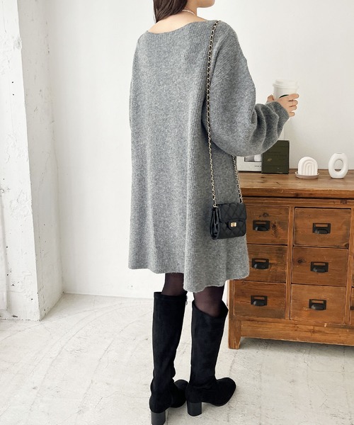 GeeRA 「GeeRA」 ニットワンピース MEDIUM グレー レディース - 画像 (2)