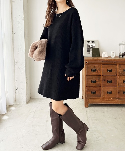 GeeRA 「GeeRA」 ニットワンピース MEDIUM グレー レディース - 画像 (3)