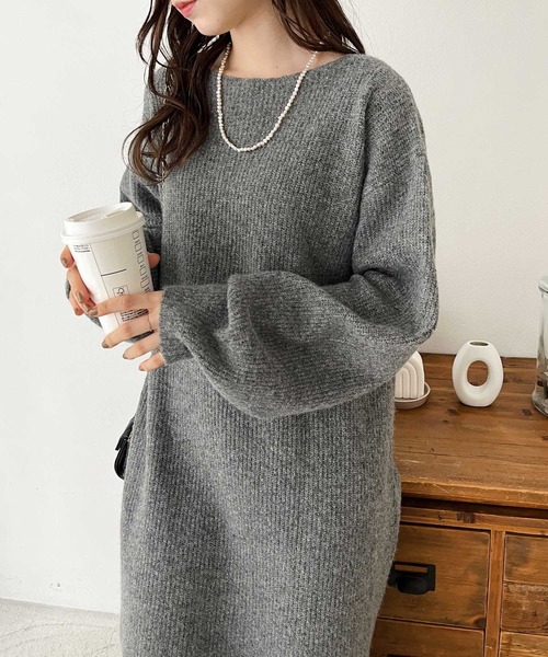 GeeRA 「GeeRA」 ニットワンピース MEDIUM グレー レディース - 画像 (7)