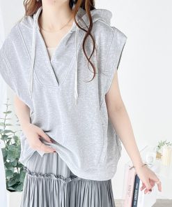 Java 「Java」 プルオーバーパーカー LARGE 杢グレー レディース