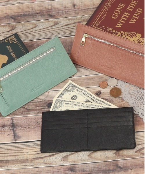 LIZDAYS 財布 スキミング防止8ポケット本革スリム長財布 レディース メンズ - 画像 (8)