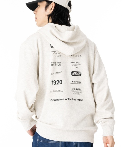 NEW ERA パーカー ニューエラ スウェットパーカー アーカイブミックスロゴ コットン メンズ レディース - 画像 (2)