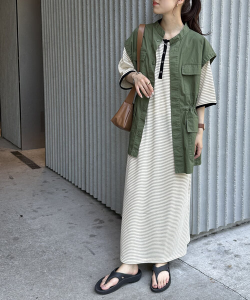 Discoat 「DISCOAT」 半袖ワンピース MEDIUM ブラック レディース - 画像 (5)