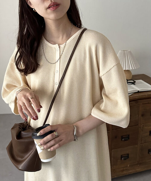 Discoat 「DISCOAT」 半袖ワンピース MEDIUM ブラック レディース - 画像 (9)