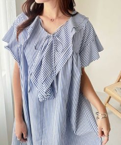 GeeRA 「GeeRA」 半袖ワンピース X-LARGE ブルー系その他 レディース