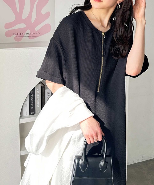 GeeRA 「GeeRA」 半袖ワンピース MEDIUM ブラック レディース - 画像 (5)