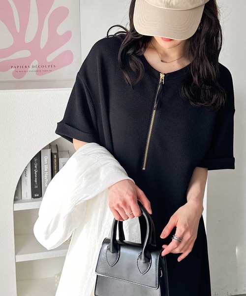 GeeRA 「GeeRA」 半袖ワンピース MEDIUM ブラック レディース - 画像 (6)