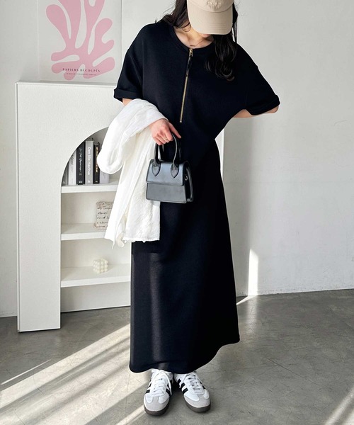 GeeRA 「GeeRA」 半袖ワンピース MEDIUM ブラック レディース - 画像 (7)