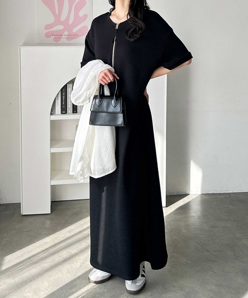 GeeRA 「GeeRA」 半袖ワンピース MEDIUM ブラック レディース - 画像 (8)