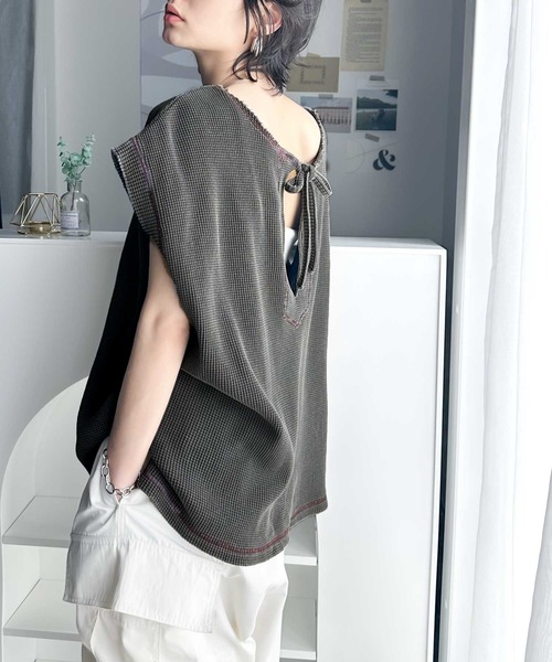 Java 「Java」 半袖カットソー LARGE ブルー レディース - 画像 (4)