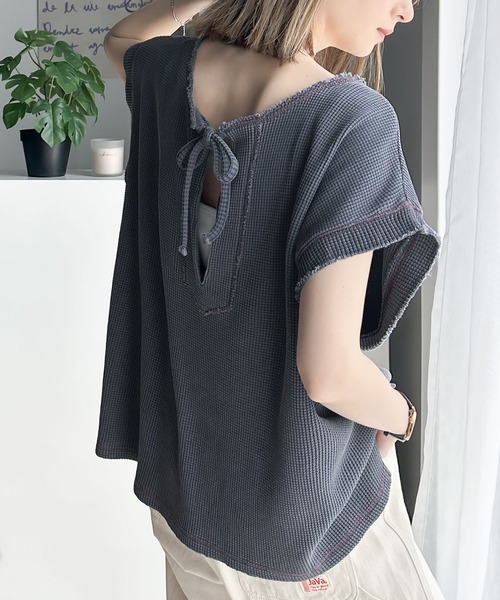 Java 「Java」 半袖カットソー LARGE ブルー レディース - 画像 (8)