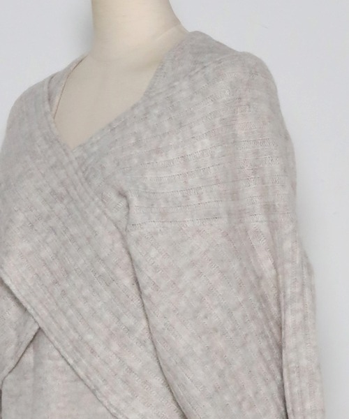 Bonjour Sagan 「Bonjour Sagan」 ニットワンピース FREE チャコールグレー レディース - 画像 (4)