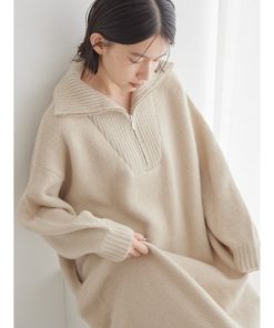 AMERICAN HOLIC 「AMERICAN HOLIC」 ニットワンピース L グレイッシュベージュ レディース