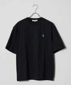 U.S. POLO ASSN. 「U.S. ASSN.」 半袖Tシャツ L ブラック メンズ