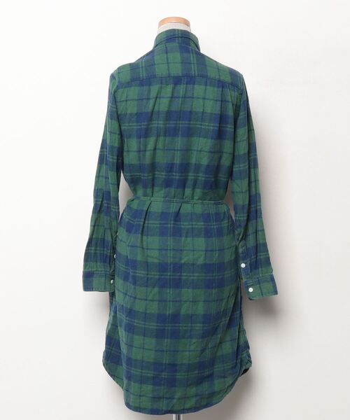 FREAK'S STORE 「FREAK'S STORE」 チェック柄シャツワンピース FREE グリーン レディース - 画像 (2)