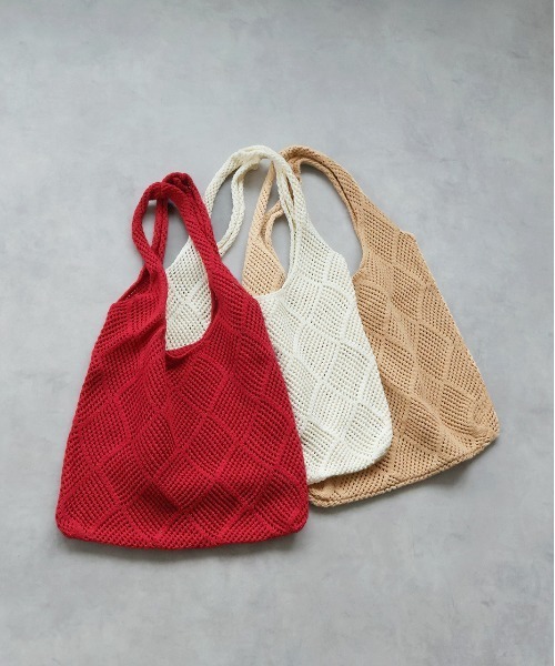 ad thie トートバッグ カラフルニットトートバッグ レディース - 画像 (4)