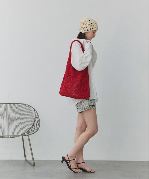 ad thie トートバッグ カラフルニットトートバッグ レディース - 画像 (6)