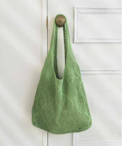 ad thie トートバッグ カラフルニットトートバッグ レディース