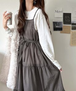 classicalelf 「classicalelf」 キャミソールワンピース MEDIUM モカ レディース