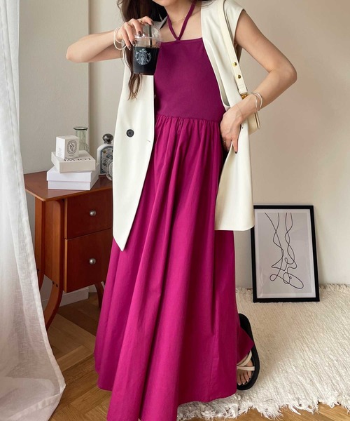 GeeRA 「GeeRA」 キャミソールワンピース X-LARGE ピンク レディース - 画像 (9)