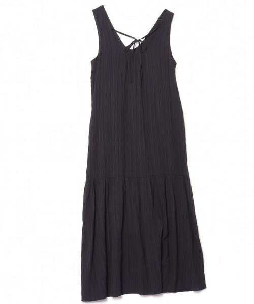 Discoat 「DISCOAT」 ストライプ柄ノースリーブワンピース FREE ブラック レディース - 画像 (2)