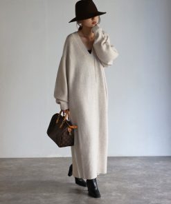 Bonjour Sagan 「Bonjour Sagan」 ニットワンピース FREE アイボリー レディース