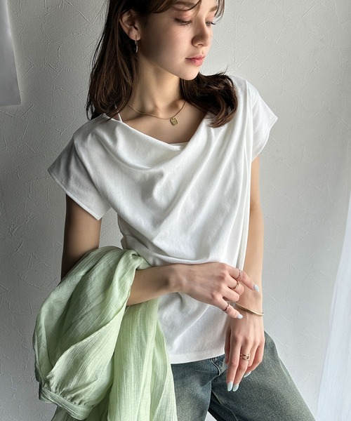 classicalelf 「classicalelf」 半袖カットソー SMALL オートミール レディース - 画像 (2)