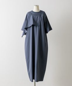 ear PAPILLONNER 「ear PAPILLONNER」 半袖ワンピース FREE サックスブルー レディース