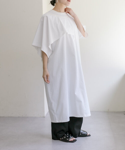 ear PAPILLONNER 「ear PAPILLONNER」 半袖ワンピース FREE サックスブルー レディース - 画像 (5)