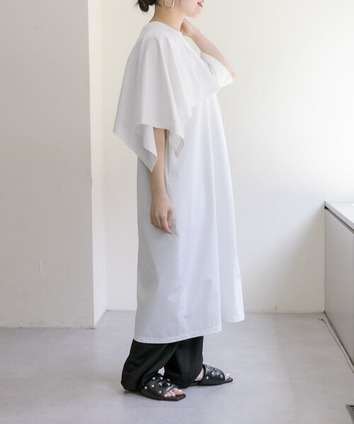 ear PAPILLONNER 「ear PAPILLONNER」 半袖ワンピース FREE サックスブルー レディース - 画像 (6)