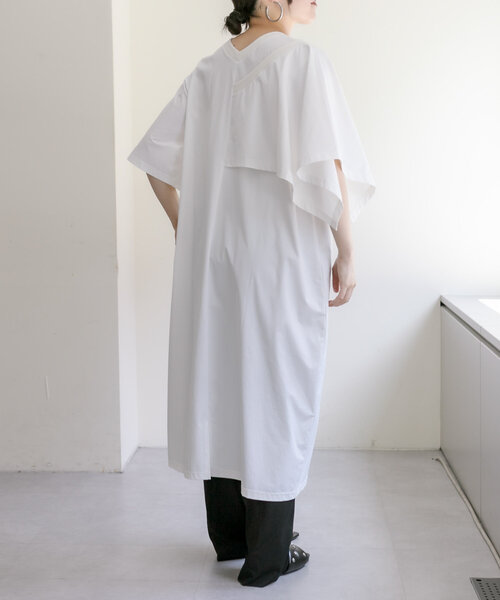 ear PAPILLONNER 「ear PAPILLONNER」 半袖ワンピース FREE サックスブルー レディース - 画像 (7)