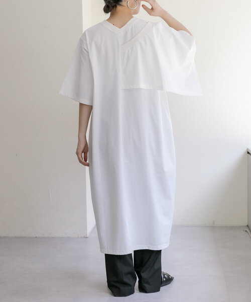 ear PAPILLONNER 「ear PAPILLONNER」 半袖ワンピース FREE サックスブルー レディース - 画像 (8)