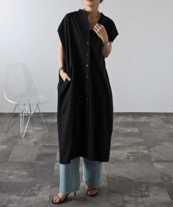 Bonjour Sagan 「Bonjour Sagan」 「HUNCH」ノースリーブワンピース FREE ブラック レディース