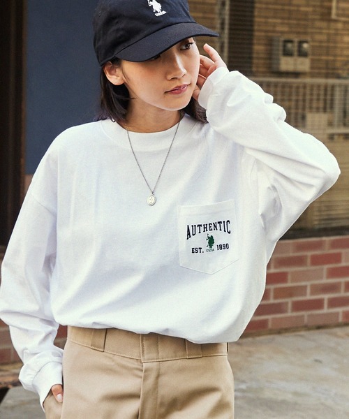 MONO-MART 「MONO-MART」 「U.S.POLO ASSN.」長袖カットソー L チャコールグレー レディース - 画像 (2)