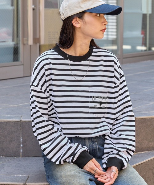 MONO-MART 「MONO-MART」 「U.S.POLO ASSN.」長袖カットソー L チャコールグレー レディース - 画像 (8)