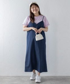 Bonjour Sagan 「Bonjour Sagan」 キャミソールワンピース L インディゴブルー レディース