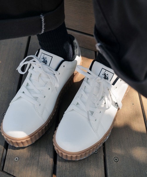 U.S. POLO ASSN. スニーカー 「U.S. ASSN./ユーエスポロアッスン」厚底ボリュームソール ワンポイント ローカットスニーカー メンズ レディース - 画像 (8)