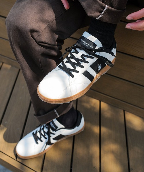 U.S. POLO ASSN. スニーカー 「U.S.POLO ASSN./ユーエスポロアッスン」ラインデザイン カジュアル ローカットスニーカー メンズ レディース - 画像 (7)
