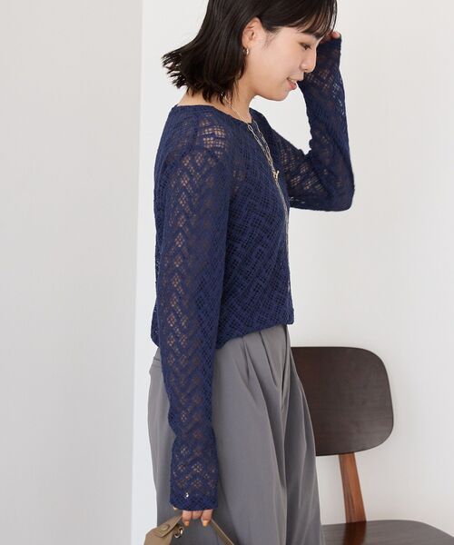 AMERICAN HOLIC tシャツ レース長袖プルオーバー レディース - 画像 (9)