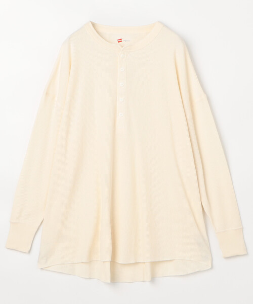 FREAK'S STORE tシャツ 限定展開 Hanes/ヘインズ ワッフルヘンリーネック(カットソー) レディース - 画像 (2)