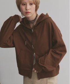 ad thie パーカー ダブルジップ スウェットパーカー レディース