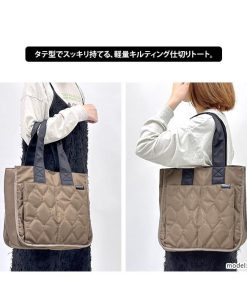 LIZDAYS キルティング 仕切り Wポケット トートバッグ A4 a4  撥水 はっ水 軽い 軽量 送料無料