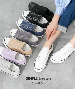 ニッセン スニーカー 靴 スリッポン 紐なし キャンバス ローカット カジュアル らくちん 歩きやすい シンプル らくらく3E EEE 22.5 25.0 26.0 (アクアカルダ)