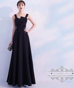 カラードレス グリーン 黒 白 赤 カクテルドレス ロングドレス パーティードレス 発表会 演奏会 ステージドレス イブニングドレス ノースリーブ