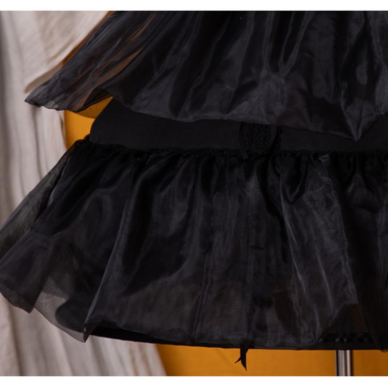 ロリータ Lolita パニエ ボリューム ワイヤー入り ロング 丈70cm ウエディング 結婚式 ホワイト ブラック - 画像 (5)