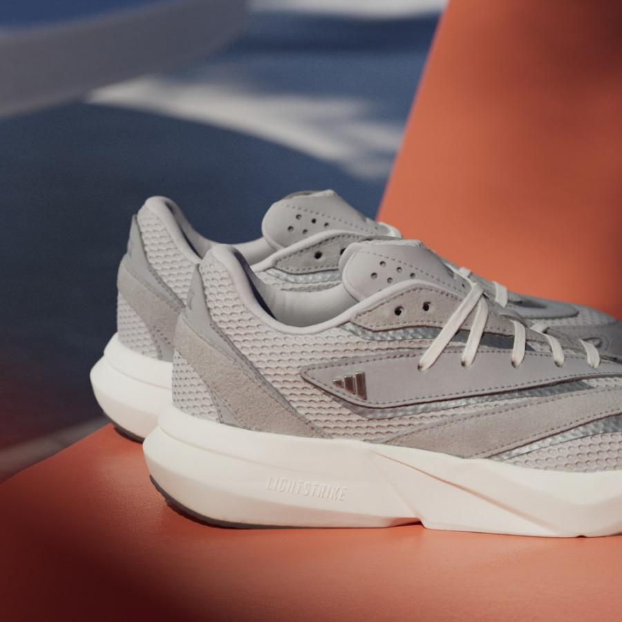 adidas アディダス ライトストライド IH8606 レディース スニーカー : グレー×ミデアムグレー - 画像 (8)