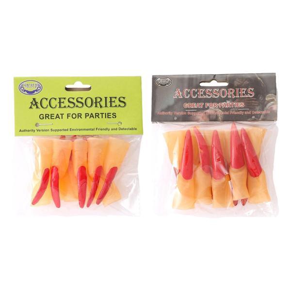 魔女の爪 フィンガーネイル ロング魔女の指 ドレスアップ ステージショー バー用 1.5cmx6cm 10個 - 画像 (9)