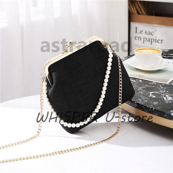 イブニングバッグ パーティーバッグ 2WAY 成人式 ミニバッグ がま口 お呼ばれ ハンドバッグ 女子会 フォーマル 結婚式 ショルダーバッグ - 画像 (2)